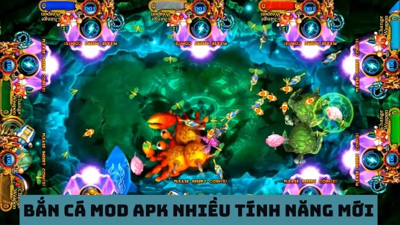 Bắn cá Mod apk cập nhật nhiều tính năng mới 