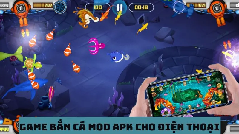 Bắn cá Mod phiên bản apk cho điện thoại 