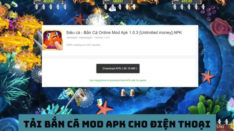 Tải game bắn cá Mod apk an toàn 