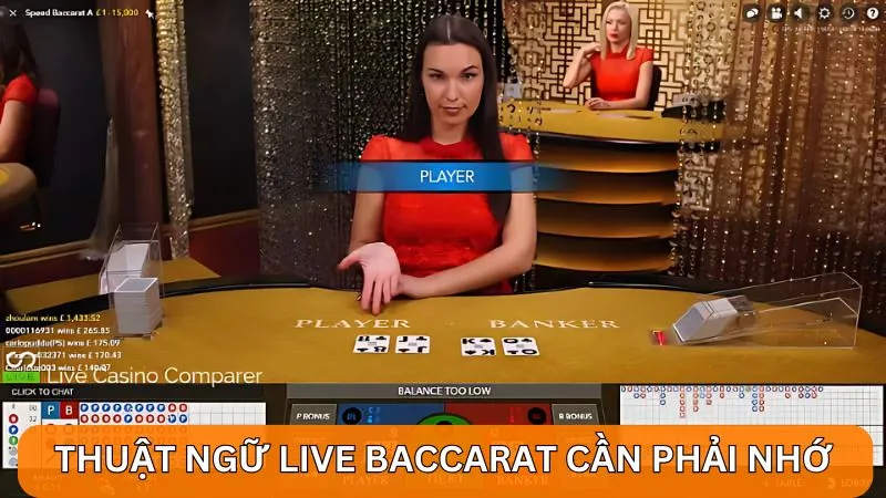 Thuật ngữ Live Baccarat cần phải nhớ