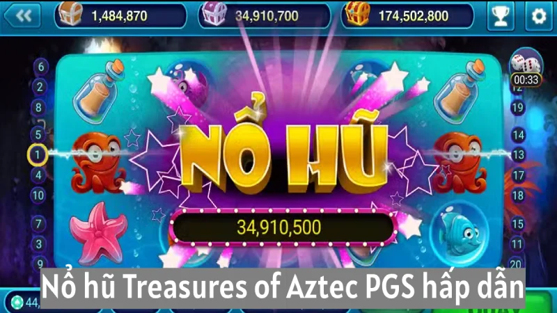 Treasures of Aztec PGS - trò chơi nổ hũ dễ thắng nên thử